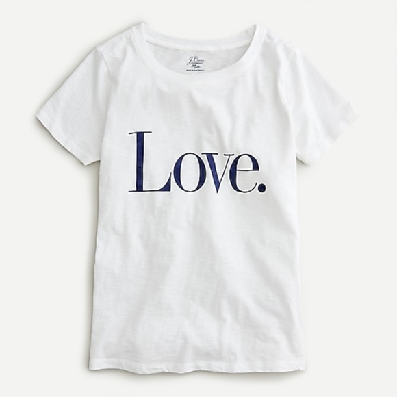 J. Crew | Tops | J Crew Vintage Cotton Love Tshirt | Poshmark